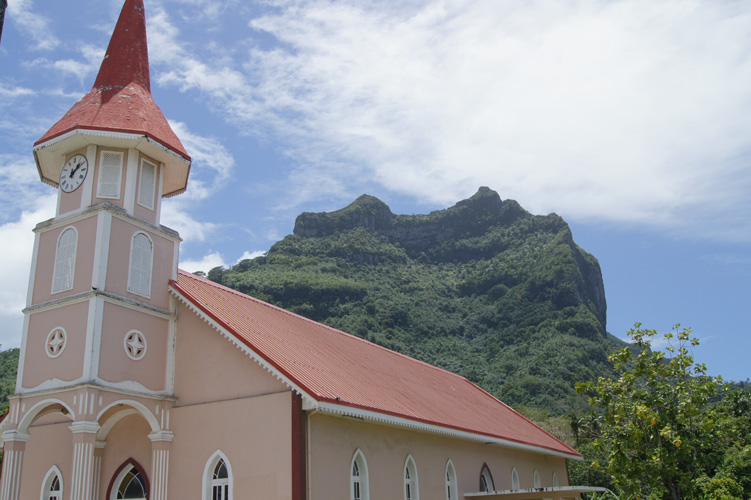 Most of the churches in French Polynesia are built in this style.