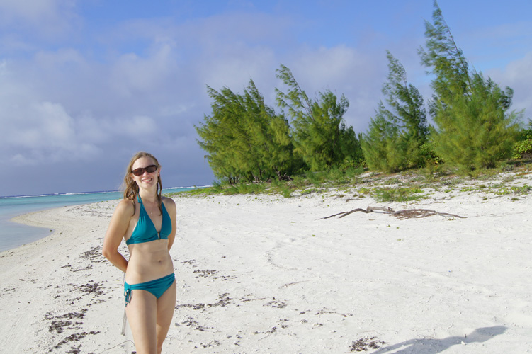 We spent time on the various islands' beaches every day.