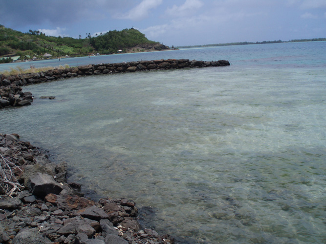 A rocky lagoon.